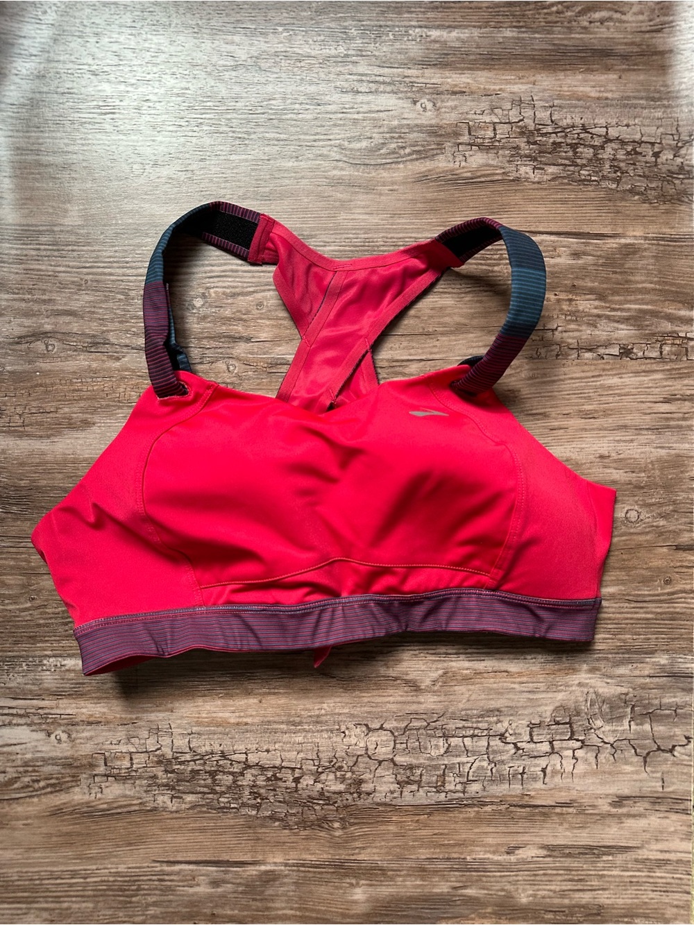 Brooks Hot Pink & Gray Sports Bra 38C
